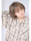 大人かわいい ラフ 小顔ショートボブ