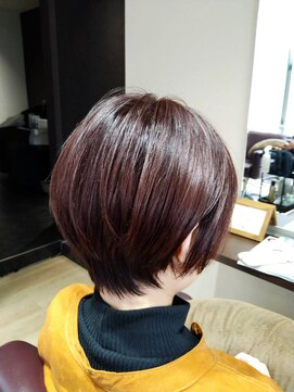 シンリア(ShinLia) 20代30代40代抜け感ショートレイヤーラベンダーカラー