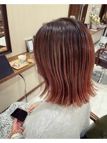 ラルゴ(Largo) グラデーションカラー切りっぱボブ