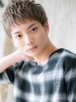 モッズヘアメン 札幌月寒店(mod's hair men)&nbsp;外国人風グレーベージュの束感フェザーマッシュヘアm札幌月寒