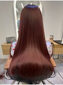 髪質改善＊くびレイヤーピンクベージュ＊美髪【Zina船橋】
