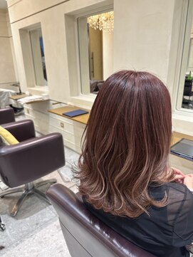 松本平太郎美容室 銀座パートツー(PART2) ミディアム　イノアカラー　ハイライト/30代40代50代60代