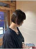 口下１センチミニボブ（髪質柔らかい方）