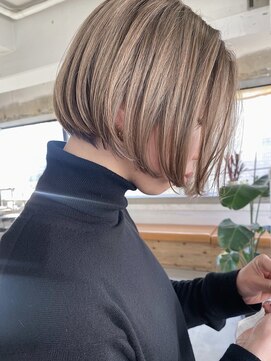 ラ メール ヘア デザイン(La mer HAIR DESIGN) ミルクティーベージュダブルカラーインナーカラーケアブリーチ