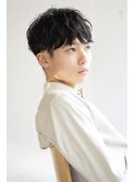 bibito ナチュラルパーマ メンズツーブロックマッシュ