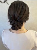 シニヨンアレンジ/ヘアセット/結婚式ヘア/お呼ばれアレンジ