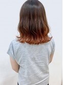 オレンジバレイヤージュbyみきお
