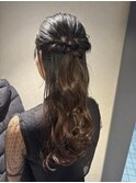 ハーフアップ