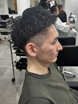 ヒュイル バイ ニアウ(Hwyl by Niau)&nbsp;メンズジェットモヒカンパーマニュアンスパーマベリーショート