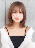 くびれショートミディ/ピンクベージュ