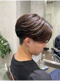センターパート 縮毛矯正