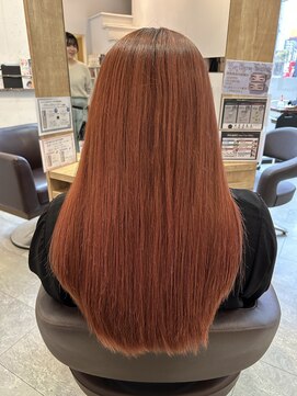 ロックワークオレンジ 西中島店(ROCK WORK ORANGE) 髪のダメージを抑えた　ケアカラー＊ピンクブラウン