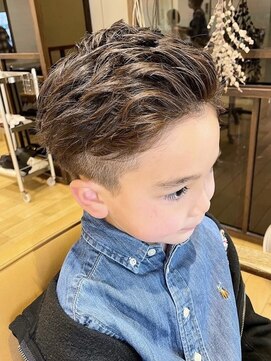 クラップス 横須賀中央店(CLAPS) キッズカットフェードメンズマッシュショートメンズパーマ