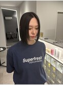 20代30代大人可愛い小顔ショートボブ前下がりショート