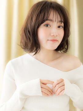 カバーヘアアンドスパ ブリス 浦和(COVER HAIR&SPA bliss) 大人かわいい抜け感ゆるふわくびれヘア外ハネボブパーマY浦和