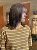 透明感カラー 就活明けカラー ダブルカラー ベージュヘアカラー