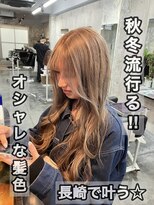 コワファースト長崎シャンプーボーイ 2nd(COIFF1RST 長崎 SHAMPOO BOY)&nbsp;長崎ハイトーン 韓国 ケアブリーチ ミルクティーベージュ