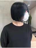 プツッとボブ×ネイビーブルー☆彡