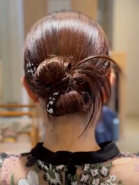 カチモリヘア/シニヨン　～結婚式お呼ばれヘアアレンジ～