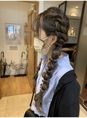 ツイン編み下ろし