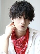 ルーシー 川越(LUCEY)&nbsp;センターパートフェザーパーマシャドウパーマメンズパーマ