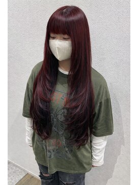 リムヘアーズボウグループ(Rim hairs BEAU group) レイヤーカット×アンブレラカラー