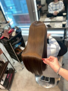 ハル 新宿(haru) イエローアッシュ/髪質改善/スーパーロング/艶髪/トリートメント