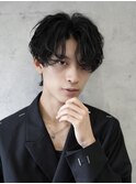刈り上げセンターパート/波巻きツイストスパイラル/大宮