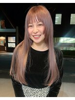ラック 津田沼(LUCK)&nbsp;ピンクベージュ/デザインカラー/艶ハイトーン/ピンク