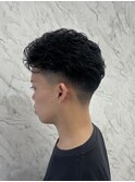 ○スタイリングしやすさ◎フェード×パーマ○