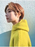 ミルクティーブロンド/ワンホンレイヤーカット/横浜