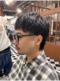 波巻きツイストスパイラルリバースセンターパートニュアンスパY