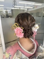 美容室 びゃんびゃん 社店&nbsp;ヘアセット/編み込みヘアアレンジ/成人式/結婚式/入学式/着付