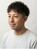 大人ビジネス×ツイストスパイラル×ツーブロック短髪ヘア