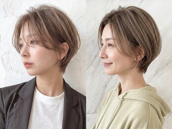 カバーヘア ブリス 戸田公園西口店(COVER HAIR bliss)の写真/白髪染め・白髪ぼかしハイライトで大人女性の悩みを解決し髪色を楽しむ♪ダメージレス+ツヤ+透明感が叶う