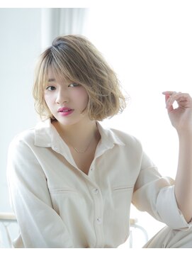 ロンドアベニール 北千住(Lond avenir) 【Lond avenir本田奈穂美】柔らかお洒落ウェーブボブスタイル