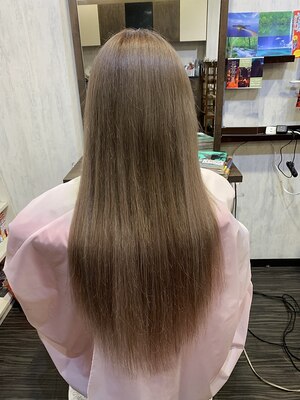 シールエクステ最高級のレミーヘア使用！質感や手触りが良いロングスタイルを気軽にお楽しみいただけます♪