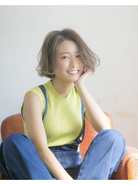 レーヴバイロンド 仙台(Reve by Lond) とろみ透明感 センターパートボブ