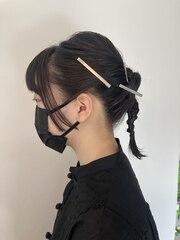 ぴたっとねじねじヘアアレンジ 