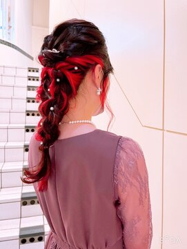 ヘアメイク ジェイエム 編みおろし