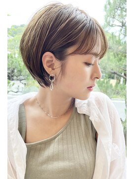 イーズ 鎌倉(e's) 《e'sイーズ鎌倉》耳掛けも可愛い大人ショートボブ/カットが得意