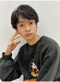ツイストスパイラルメンズマッシュツイストパーマツーブロック
