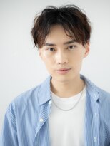 モッズヘアメン 札幌月寒店(mod's hair men)&nbsp;センターパートで爽やかな印象！ラフマッシュパーマg札幌月寒