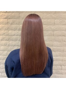 トータルビューティー クレド(TOTAL BEAUTY Credo byHAIR TIME) ブリーチで透明感のあるピンクベージュカラー
