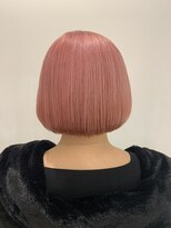 ボブ×クリーミーピンク