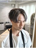 センターパート/メッシュ/ハイライト