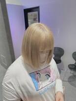 プライズ 成増店(prize)&nbsp;ブロンドベージュハイトーンダブルカラーボブ成増