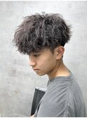 MEN'S HAIR/ダークアッシュ/ニュアンスパーマ/韓国マッシュ