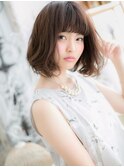 フレンチカジュアルくせ毛風小顔抜け感ボブc6越谷20代30代40代