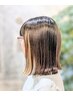 話題の活性ケラチン導入でハリ艶髪♪カット＋ケアカラー+ヘアデトックスTR